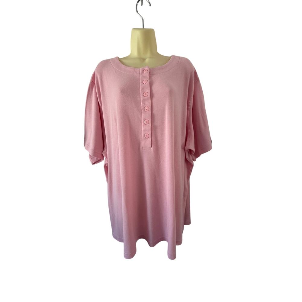 Roaman’s Pink Knit Tunic Top Woman’s Size 3X